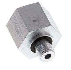 G 1/4'' x G 1/2'' M/F Verzinkt Stalen Neusstuk 630 Bar - Hydrauliek [2 Stuks]