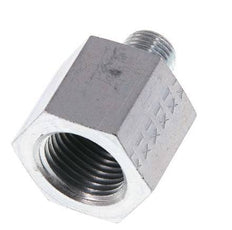 G 1/4'' x G 1/2'' M/F Verzinkt Stalen Neusstuk 630 Bar - Hydrauliek [2 Stuks]