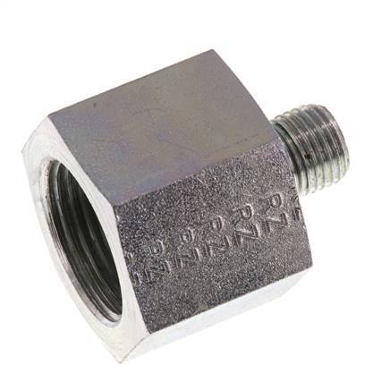 G 1/4'' x G 3/4'' M/F Verzinkt Stalen Neusstuk 630 Bar - Hydrauliek