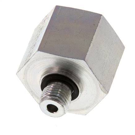 G 1/4'' x G 3/4'' M/F Verzinkt Stalen Neusstuk 630 Bar - Hydrauliek