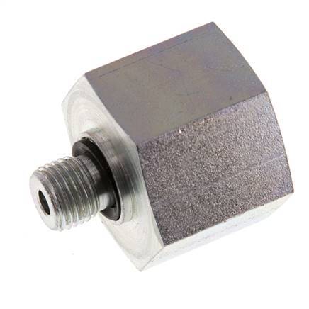 G 1/4'' x G 3/4'' M/F Verzinkt Stalen Neusstuk 630 Bar - Hydrauliek
