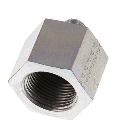G 1/4'' x G 3/4'' M/F Verzinkt Stalen Neusstuk 630 Bar - Hydrauliek