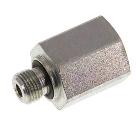 G 1/8'' x G 1/4'' M/F Verzinkt Stalen Neusstuk 630 Bar - Hydrauliek [2 Stuks]