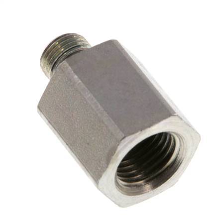 G 1/8'' x G 1/4'' M/F Verzinkt Stalen Neusstuk 630 Bar - Hydrauliek [2 Stuks]