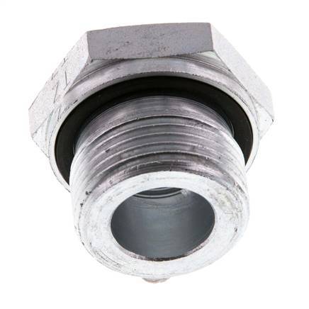 G 3/4'' x G 3/8'' M/F Verzinkt Stalen Neusstuk 400 Bar - Hydrauliek [2 Stuks]