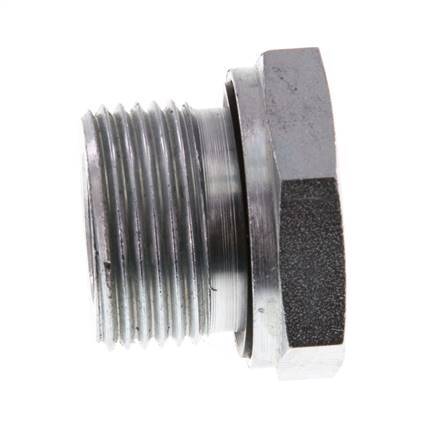 G 3/4'' x G 3/8'' M/F Verzinkt Stalen Neusstuk 400 Bar - Hydrauliek [2 Stuks]
