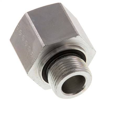 G 3/4'' x G 1'' M/F Verzinkt Stalen Neusstuk 400 Bar - Hydrauliek