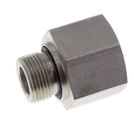 G 3/4'' x G 1'' M/F Verzinkt Stalen Neusstuk 400 Bar - Hydrauliek