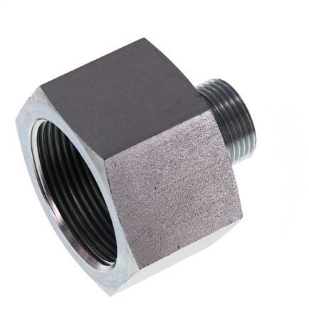 G 3/4'' x G 1 1/2'' M/F Verzinkt Stalen Neusstuk 315 Bar - Hydrauliek