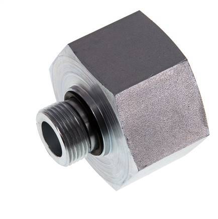 G 3/4'' x G 1 1/2'' M/F Verzinkt Stalen Neusstuk 315 Bar - Hydrauliek