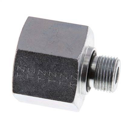 G 3/8'' x G 3/4'' M/F Verzinkt Stalen Neusstuk 400 Bar - Hydrauliek