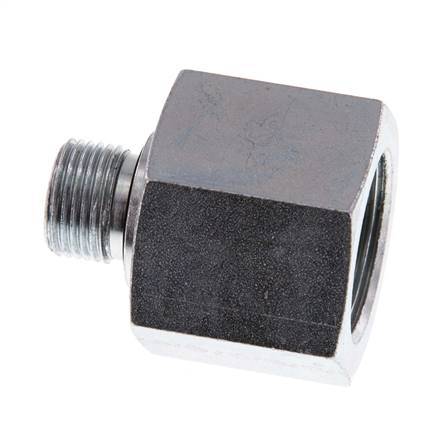 G 3/8'' x G 3/4'' M/F Verzinkt Stalen Neusstuk 400 Bar - Hydrauliek