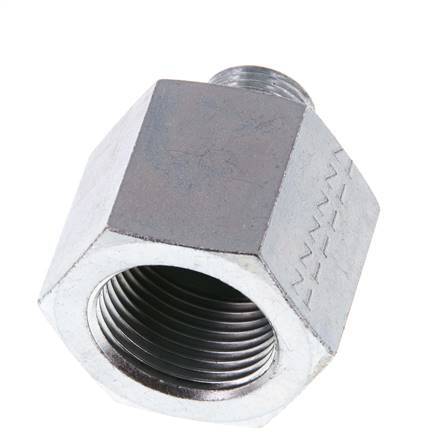 G 3/8'' x G 3/4'' M/F Verzinkt Stalen Neusstuk 400 Bar - Hydrauliek