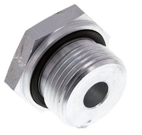 G 1'' x G 1/4'' M/F Verzinkt Stalen Neusstuk 400 Bar - Hydrauliek