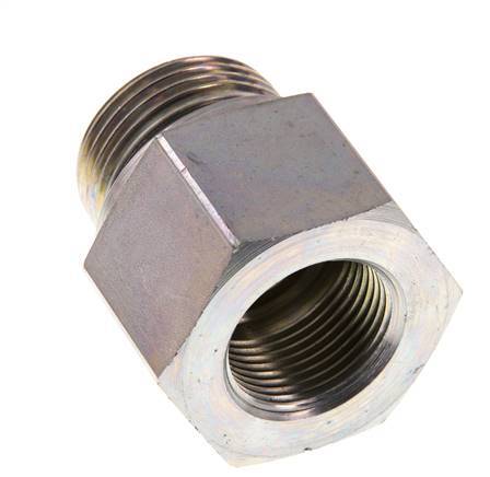 G 1'' x G 3/4'' M/F Verzinkt Stalen Neusstuk 400 Bar - Hydrauliek