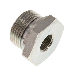 G 1'' x G 3/8'' M/F Verzinkt Stalen Neusstuk 400 Bar - Hydrauliek