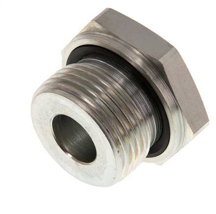 G 1'' x G 3/8'' M/F Verzinkt Stalen Neusstuk 400 Bar - Hydrauliek