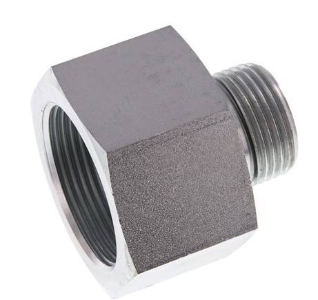 G 1'' x G 1 1/2'' M/F Verzinkt Stalen Neusstuk 315 Bar - Hydrauliek