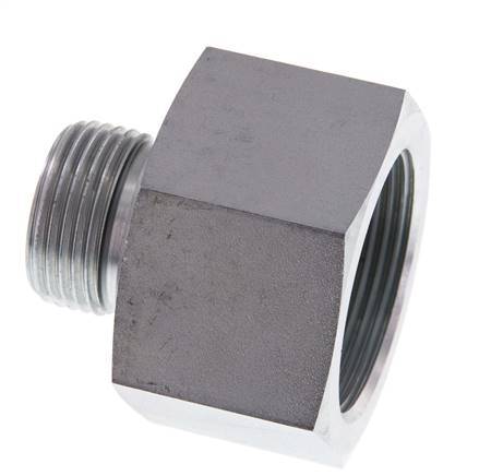 G 1'' x G 1 1/2'' M/F Verzinkt Stalen Neusstuk 315 Bar - Hydrauliek