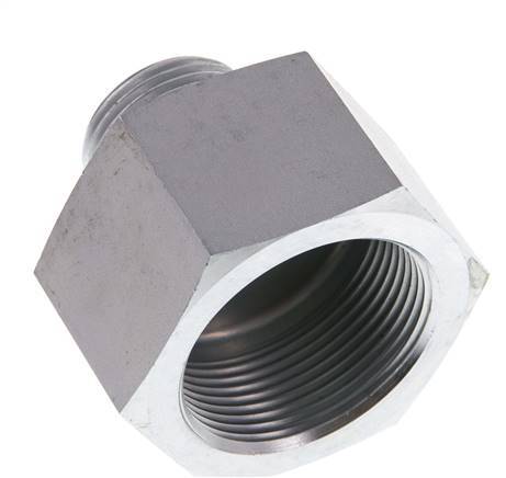 G 1'' x G 1 1/2'' M/F Verzinkt Stalen Neusstuk 315 Bar - Hydrauliek