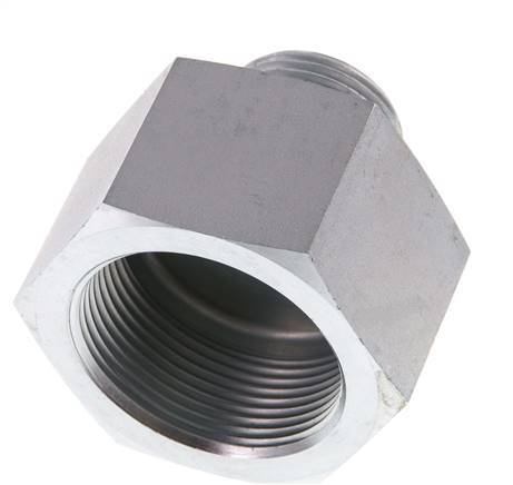 G 1'' x G 1 1/2'' M/F Verzinkt Stalen Neusstuk 315 Bar - Hydrauliek