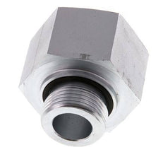 G 1'' x G 1 1/4'' M/F Zinc plated Steel Reducing Adapter 400 Bar - Hydraulic
