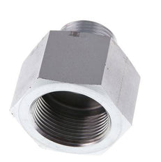 G 1'' x G 1 1/4'' M/F Zinc plated Steel Reducing Adapter 400 Bar - Hydraulic