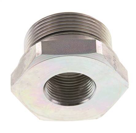 G 1 1/2'' x G 3/4'' M/F Verzinkt Stalen Neusstuk 315 Bar - Hydrauliek