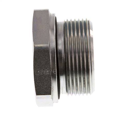 G 1 1/2'' x G 1'' M/F Verzinkt Stalen Neusstuk 315 Bar - Hydrauliek