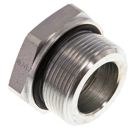 G 1 1/2'' x G 1'' M/F Verzinkt Stalen Neusstuk 315 Bar - Hydrauliek