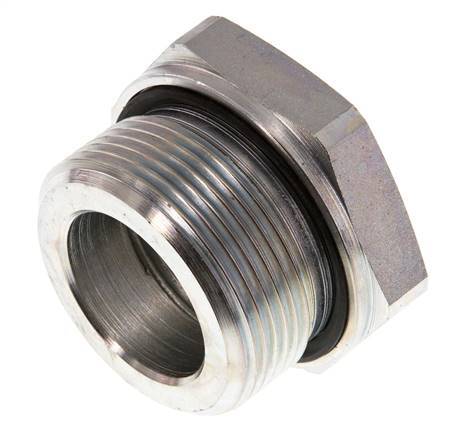 G 1 1/2'' x G 1'' M/F Verzinkt Stalen Neusstuk 315 Bar - Hydrauliek