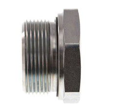 G 1 1/2'' x G 1'' M/F Verzinkt Stalen Neusstuk 315 Bar - Hydrauliek
