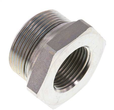 G 1 1/2'' x G 1'' M/F Verzinkt Stalen Neusstuk 315 Bar - Hydrauliek