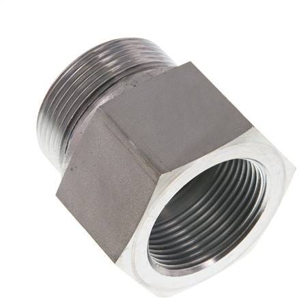 G 1 1/2'' x G 1 1/4'' M/F Verzinkt Stalen Neusstuk 315 Bar - Hydrauliek