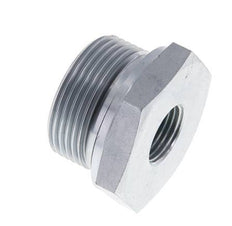 G 1 1/4'' x G 1/2'' M/F Verzinkt Stalen Neusstuk 400 Bar - Hydrauliek