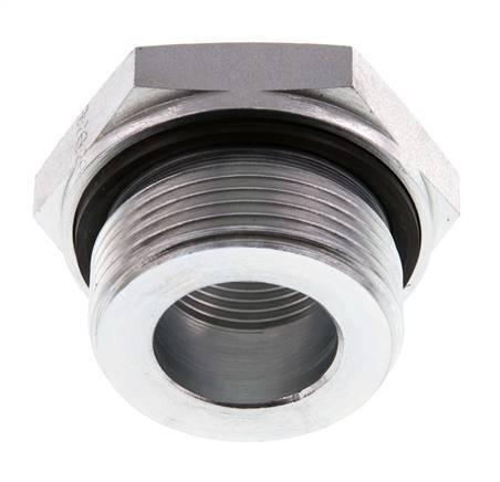 G 1 1/4'' x G 3/4'' M/F Verzinkt Stalen Neusstuk 400 Bar - Hydrauliek