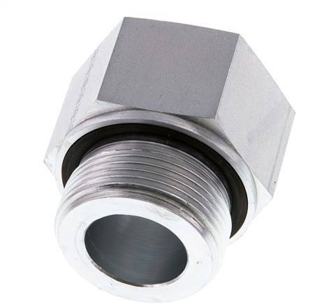 G 1 1/4'' x G 1'' M/F Zinc plated Steel Reducing Adapter 400 Bar - Hydraulic