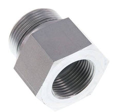 G 1 1/4'' x G 1'' M/F Zinc plated Steel Reducing Adapter 400 Bar - Hydraulic