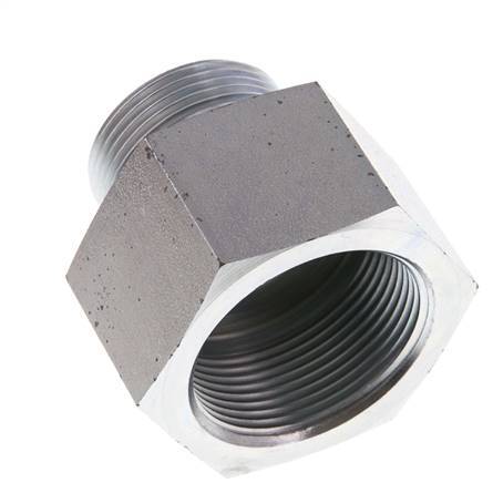 G 1 1/4'' x G 1 1/2'' M/F Verzinkt Stalen Neusstuk 315 Bar - Hydrauliek