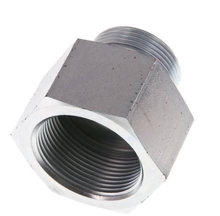 G 1 1/4'' x G 1 1/2'' M/F Verzinkt Stalen Neusstuk 315 Bar - Hydrauliek
