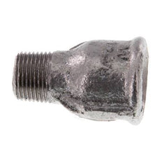 R 3/8'' x Rp 1/2'' M/F Zinc plated Cast iron Reducing Adapter 25 Bar [2 Pieces]