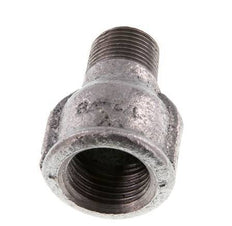 R 3/8'' x Rp 1/2'' M/F Zinc plated Cast iron Reducing Adapter 25 Bar [2 Pieces]