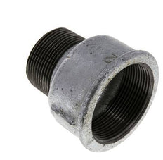 R 1 1/2'' x Rp 2'' M/F Zinc plated Cast iron Reducing Adapter 25 Bar