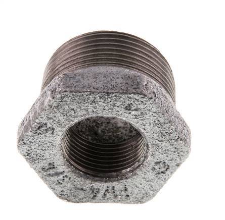 R 1 1/4'' x Rp 3/4'' M/F Zinc plated Cast iron Reducing Ring 25 Bar [2 Pieces]