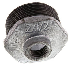 R 2'' x Rp 1/2'' M/F Zinc plated Cast iron Reducing Ring 25 Bar