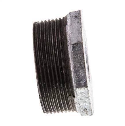 R 2'' x Rp 3/4'' M/F Verzinkt Gietijzeren Verloopring 25 Bar