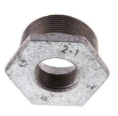 R 2'' x Rp 1'' M/F Verzinkt Gietijzeren Verloopring 25 Bar