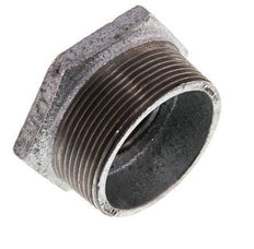 R 2'' x Rp 1'' M/F Verzinkt Gietijzeren Verloopring 25 Bar