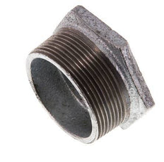 R 2'' x Rp 1'' M/F Verzinkt Gietijzeren Verloopring 25 Bar