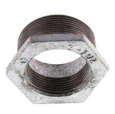 R 2'' x Rp 1 1/2'' M/F Verzinkt Gietijzeren Verloopring 25 Bar